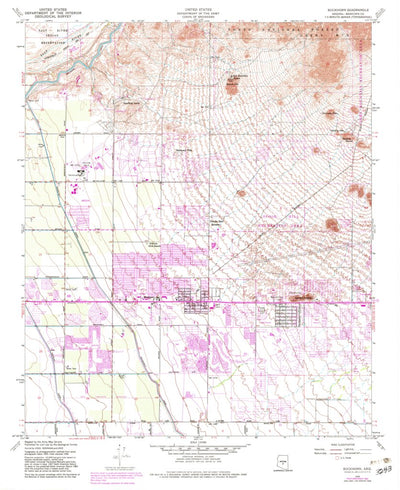 United States Geological Survey Buckhorn, AZ (1956, 24000-Scale) digital map