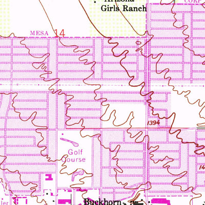 United States Geological Survey Buckhorn, AZ (1956, 24000-Scale) digital map