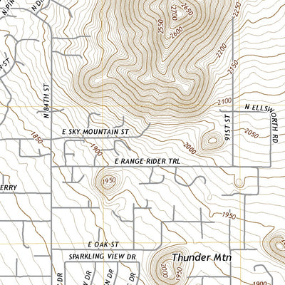 United States Geological Survey Buckhorn, AZ (2021, 24000-Scale) digital map