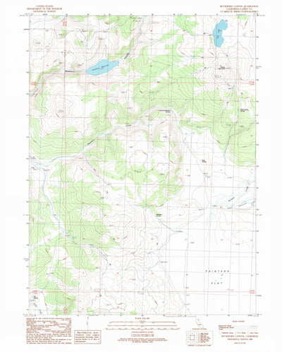 United States Geological Survey Buckhorn Canyon, CA (1989, 24000-Scale) digital map
