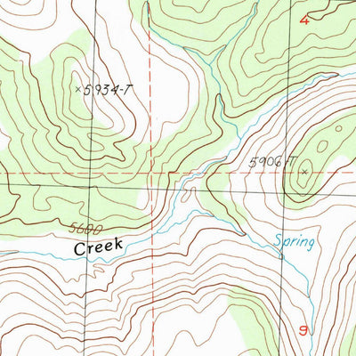 United States Geological Survey Buckhorn Canyon, CA (1989, 24000-Scale) digital map