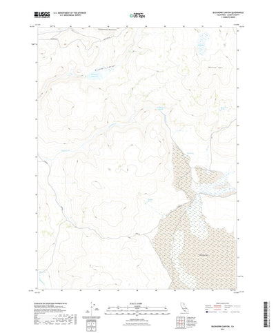 United States Geological Survey Buckhorn Canyon, CA (2021, 24000-Scale) digital map