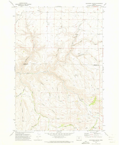 United States Geological Survey Buckhorn Canyon, OR (1970, 24000-Scale) digital map