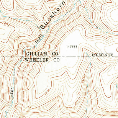 United States Geological Survey Buckhorn Canyon, OR (1970, 24000-Scale) digital map