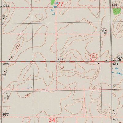 United States Geological Survey Buckhorn Corner, WI (1980, 24000-Scale) digital map