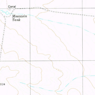 United States Geological Survey Buckhorn Draw East, TX (1979, 24000-Scale) digital map