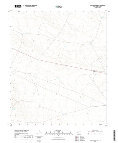 United States Geological Survey Buckhorn Draw East, TX (2019, 24000-Scale) digital map