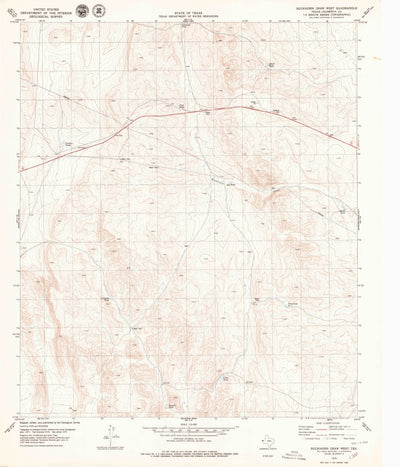 United States Geological Survey Buckhorn Draw West, TX (1979, 24000-Scale) digital map