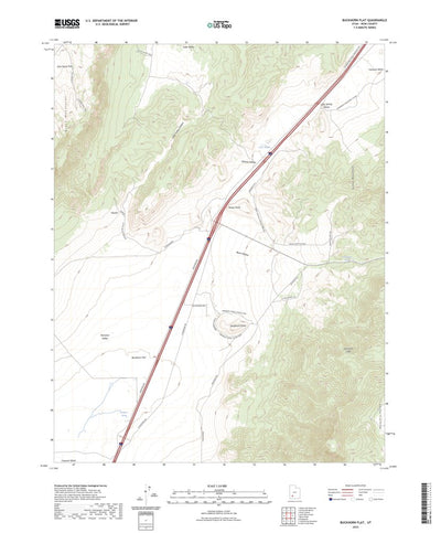 United States Geological Survey Buckhorn Flat, UT (2023, 24000-Scale) digital map