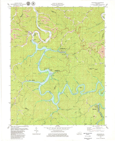 United States Geological Survey Buckhorn, KY (1979, 24000-Scale) digital map