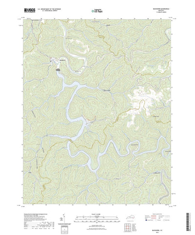United States Geological Survey Buckhorn, KY (2022, 24000-Scale) digital map