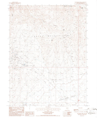 United States Geological Survey Buckhorn Mine, NV (1986, 24000-Scale) digital map