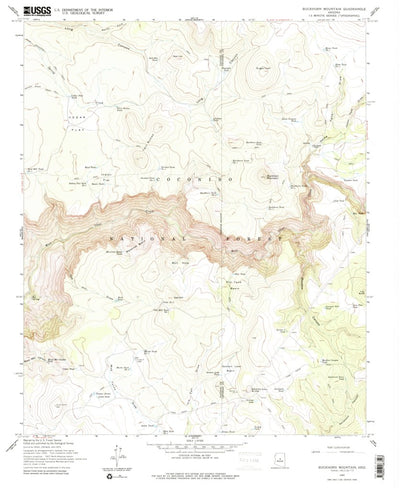 United States Geological Survey Buckhorn Mountain, AZ (1965, 24000-Scale) digital map