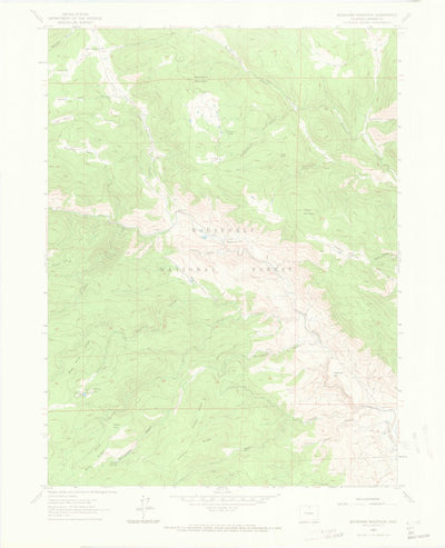 United States Geological Survey Buckhorn Mountain, CO (1962, 24000-Scale) digital map