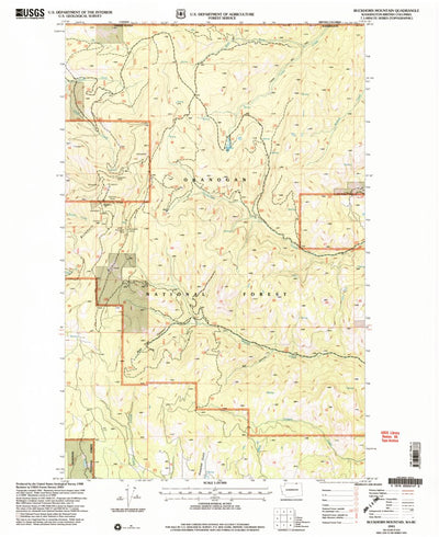 United States Geological Survey Buckhorn Mountain, WA (2001, 24000-Scale) digital map