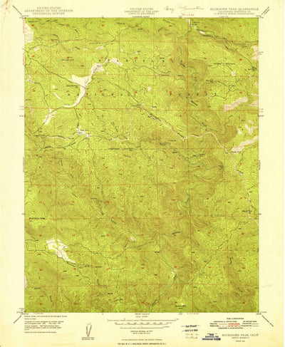 United States Geological Survey Buckhorn Peak, CA (1948, 24000-Scale) digital map
