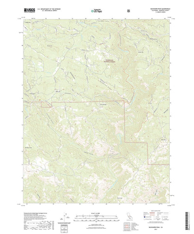 United States Geological Survey Buckhorn Peak, CA (2021, 24000-Scale) digital map