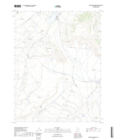 United States Geological Survey Buckhorn Reservoir, UT (2023, 24000-Scale) digital map