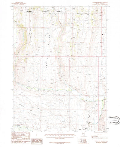 United States Geological Survey Buckhorn Ridge, NV (1986, 24000-Scale) digital map