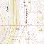 United States Geological Survey Buckhorn Ridge, NV (1986, 24000-Scale) digital map