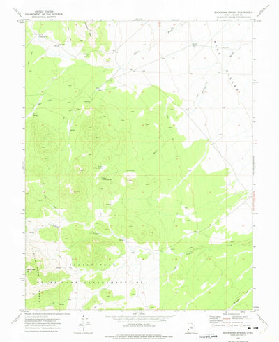 United States Geological Survey Buckhorn Spring, UT (1972, 24000-Scale) digital map