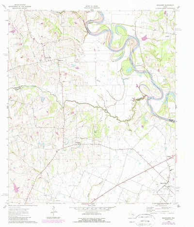 United States Geological Survey Buckhorn, TX (1962, 24000-Scale) digital map