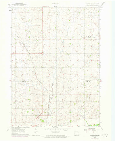 United States Geological Survey Buckingham, IA (1963, 24000-Scale) digital map