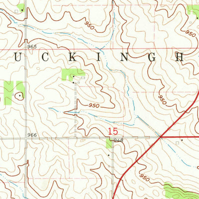 United States Geological Survey Buckingham, IA (1963, 24000-Scale) digital map