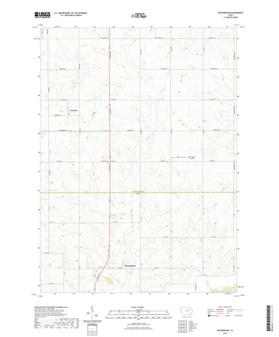 United States Geological Survey Buckingham, IA (2022, 24000-Scale) digital map