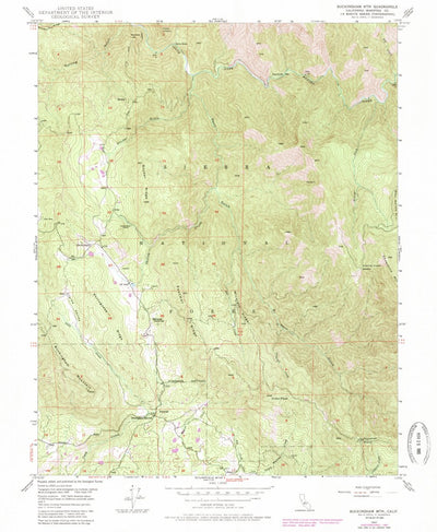 United States Geological Survey Buckingham Mountain, CA (1947, 24000-Scale) digital map