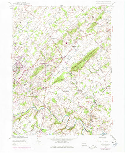 United States Geological Survey Buckingham, PA (1953, 24000-Scale) digital map