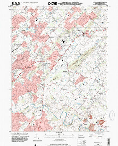 United States Geological Survey Buckingham, PA (1999, 24000-Scale) digital map