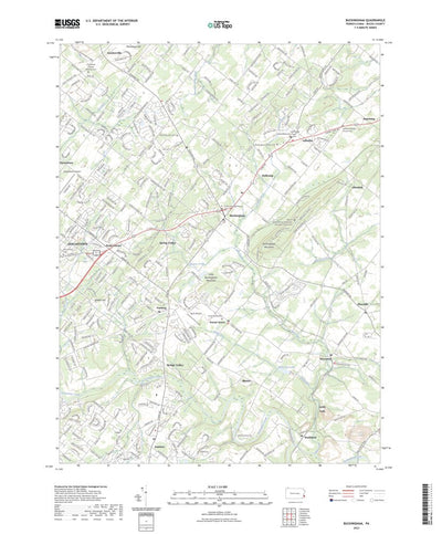 United States Geological Survey Buckingham, PA (2023, 24000-Scale) digital map