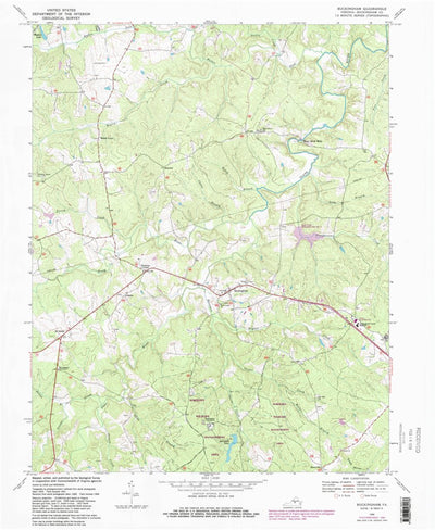 United States Geological Survey Buckingham, VA (1968, 24000-Scale) digital map