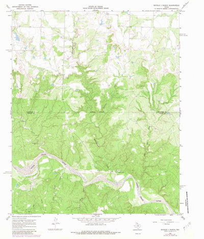 United States Geological Survey Buckle L Ranch, TX (1967, 24000-Scale) digital map
