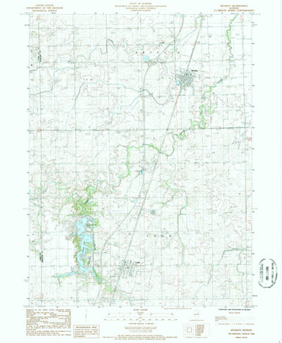 United States Geological Survey Buckley, IL (1986, 24000-Scale) digital map