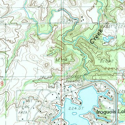 United States Geological Survey Buckley, IL (1986, 24000-Scale) digital map