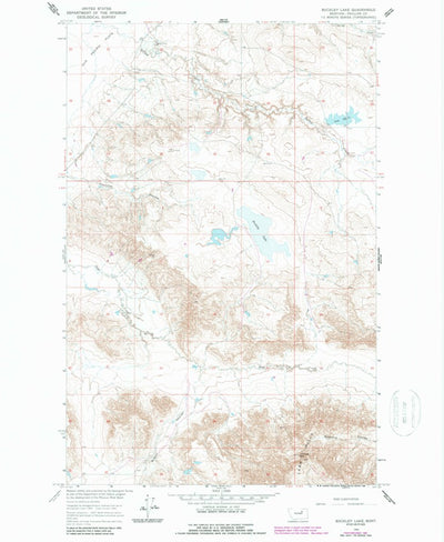 United States Geological Survey Buckley Lake, MT (1965, 24000-Scale) digital map