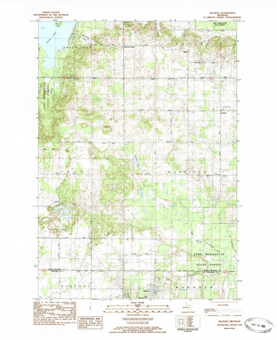 United States Geological Survey Buckley, MI (1983, 25000-Scale) digital map