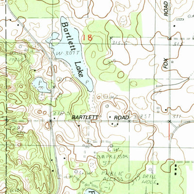 United States Geological Survey Buckley, MI (1983, 25000-Scale) digital map