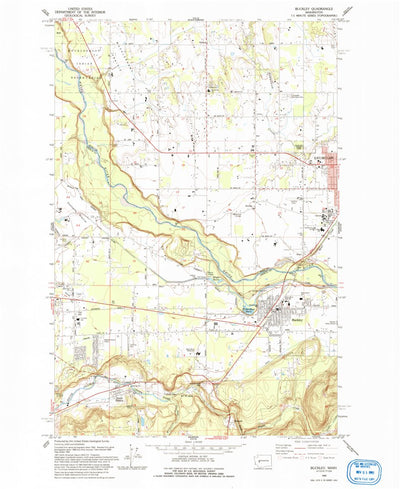 United States Geological Survey Buckley, WA (1993, 24000-Scale) digital map