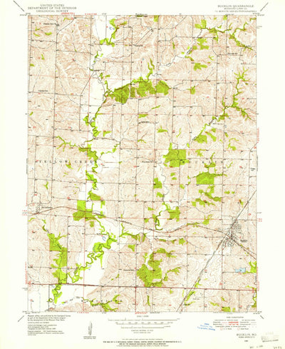 United States Geological Survey Bucklin, MO (1949, 24000-Scale) digital map