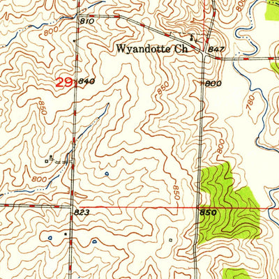 United States Geological Survey Bucklin, MO (1949, 24000-Scale) digital map