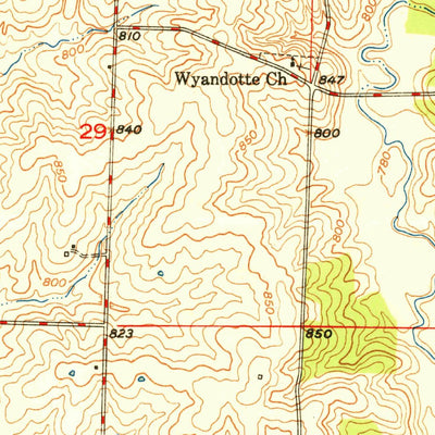 United States Geological Survey Bucklin, MO (1950, 24000-Scale) digital map