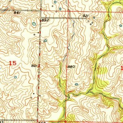 United States Geological Survey Bucklin, MO (1950, 24000-Scale) digital map