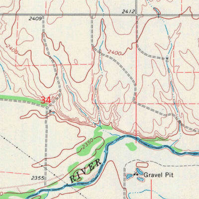 United States Geological Survey Bucklin NW, KS (1969, 24000-Scale) digital map