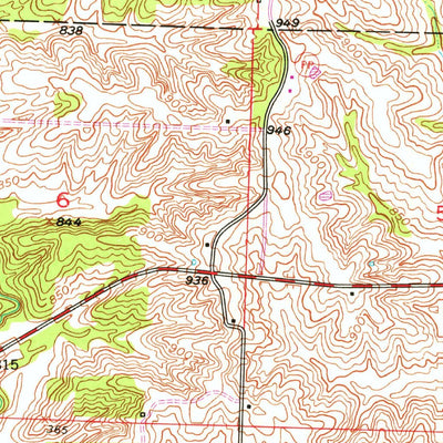 United States Geological Survey Bucklin NW, MO (1949, 24000-Scale) digital map