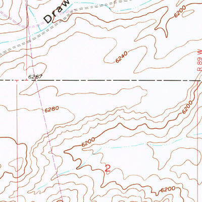 United States Geological Survey Bucklin Reservoirs, WY (1951, 24000-Scale) digital map
