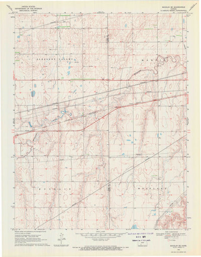 United States Geological Survey Bucklin SE, KS (1969, 24000-Scale) digital map