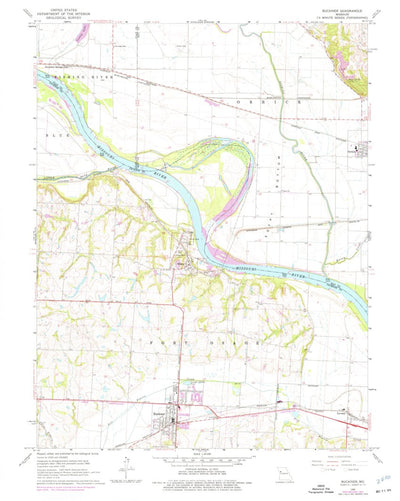 United States Geological Survey Buckner, MO (1965, 24000-Scale) digital map